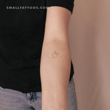 Sacred Heart And Flower By Stefano Mazza Temporary Tattoo (Set of 3)