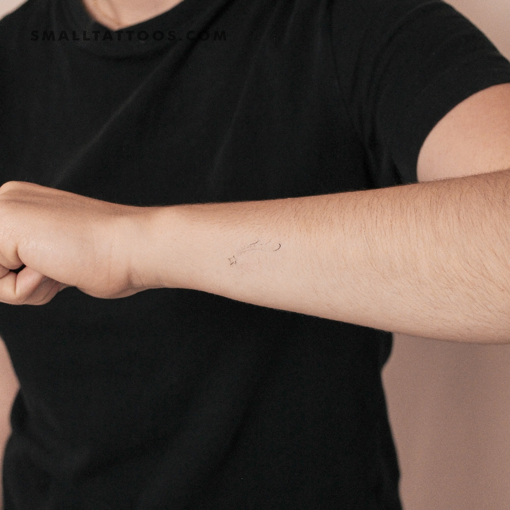 Shooting Star By Stefano Mazza Temporary Tattoo (Set of 3)