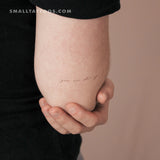 You Are Shining By Stefano Mazza Temporary Tattoo (Set of 3)