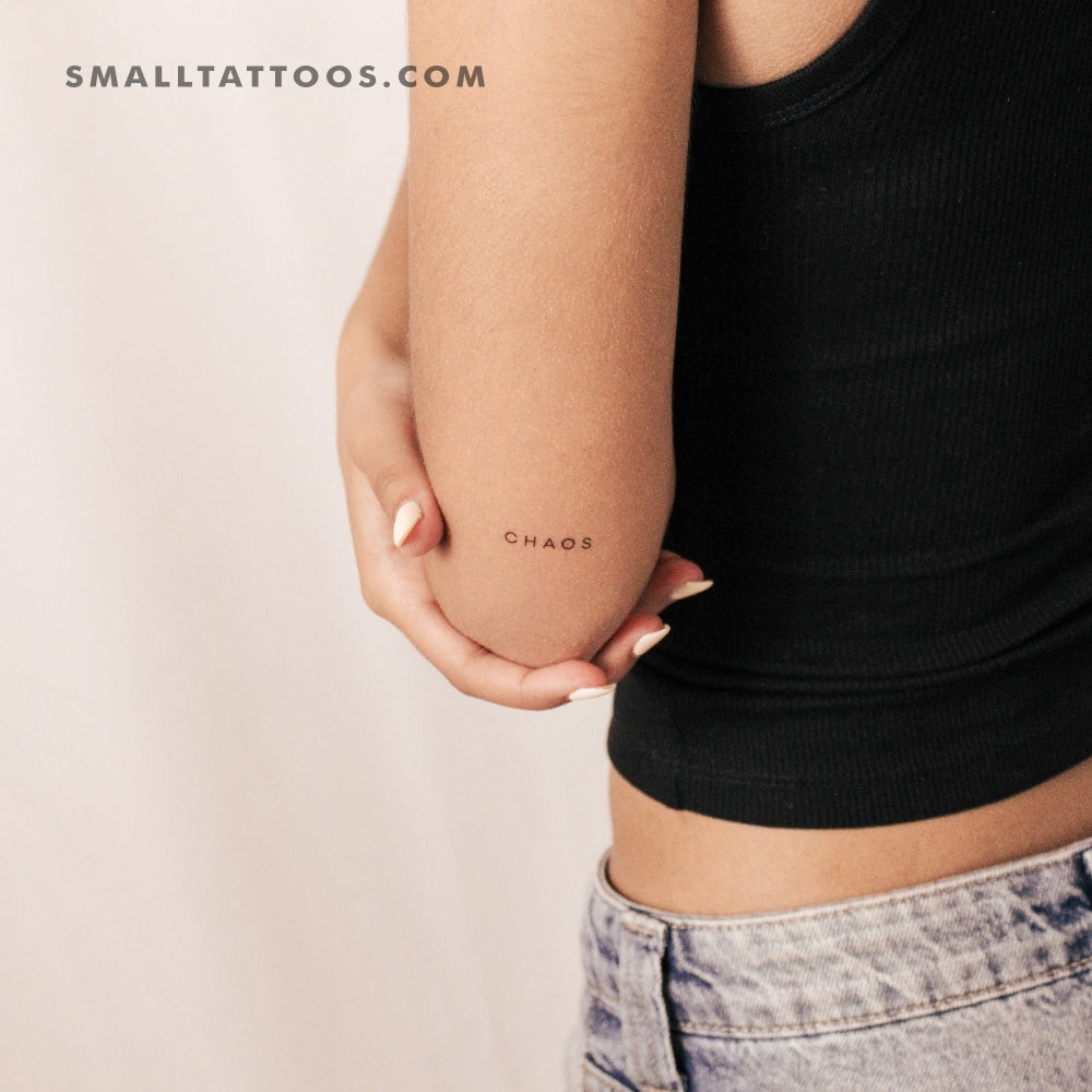 Chaos By Stefano Mazza Temporary Tattoo (Set of 3)