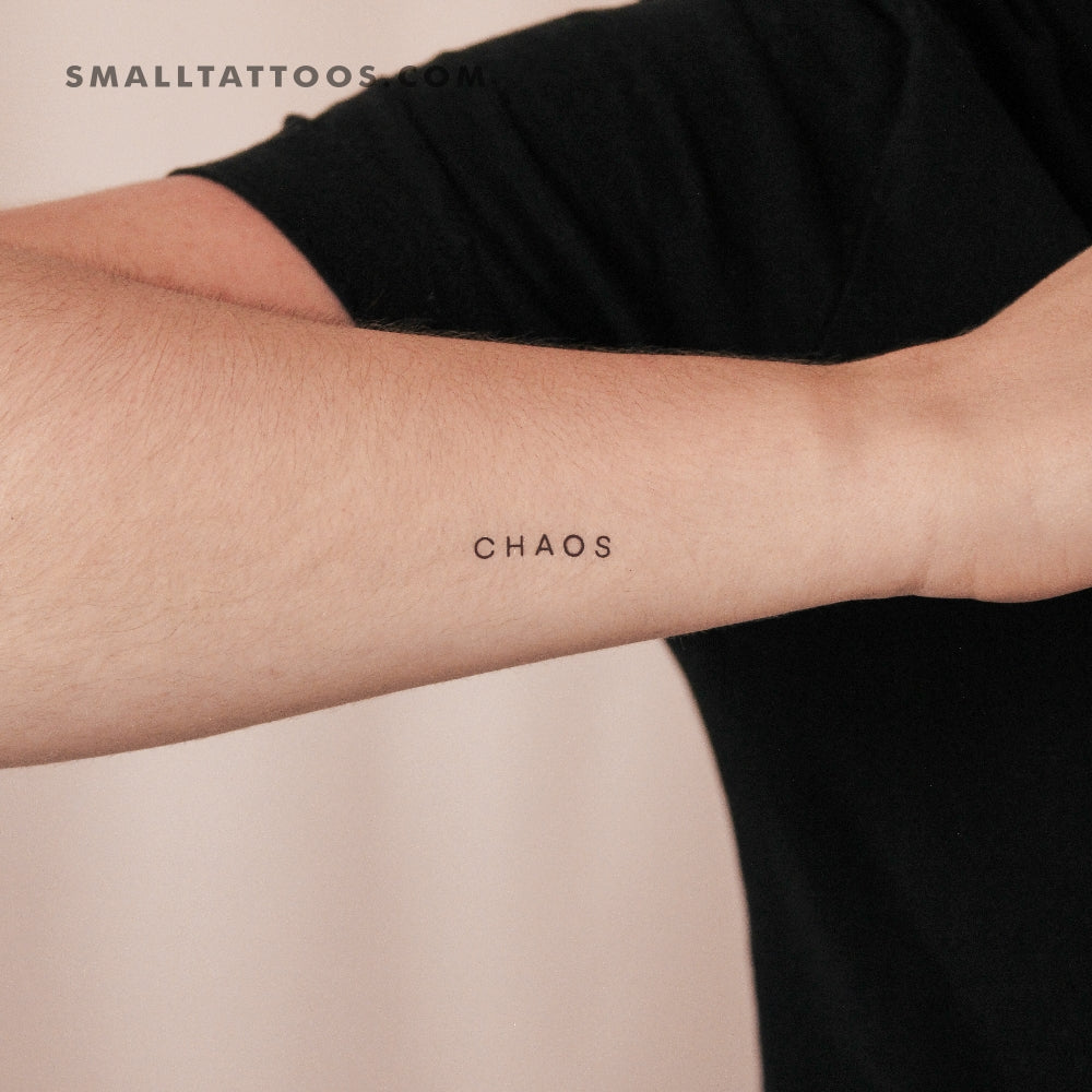Chaos By Stefano Mazza Temporary Tattoo (Set of 3)
