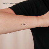 Chaos By Stefano Mazza Temporary Tattoo (Set of 3)