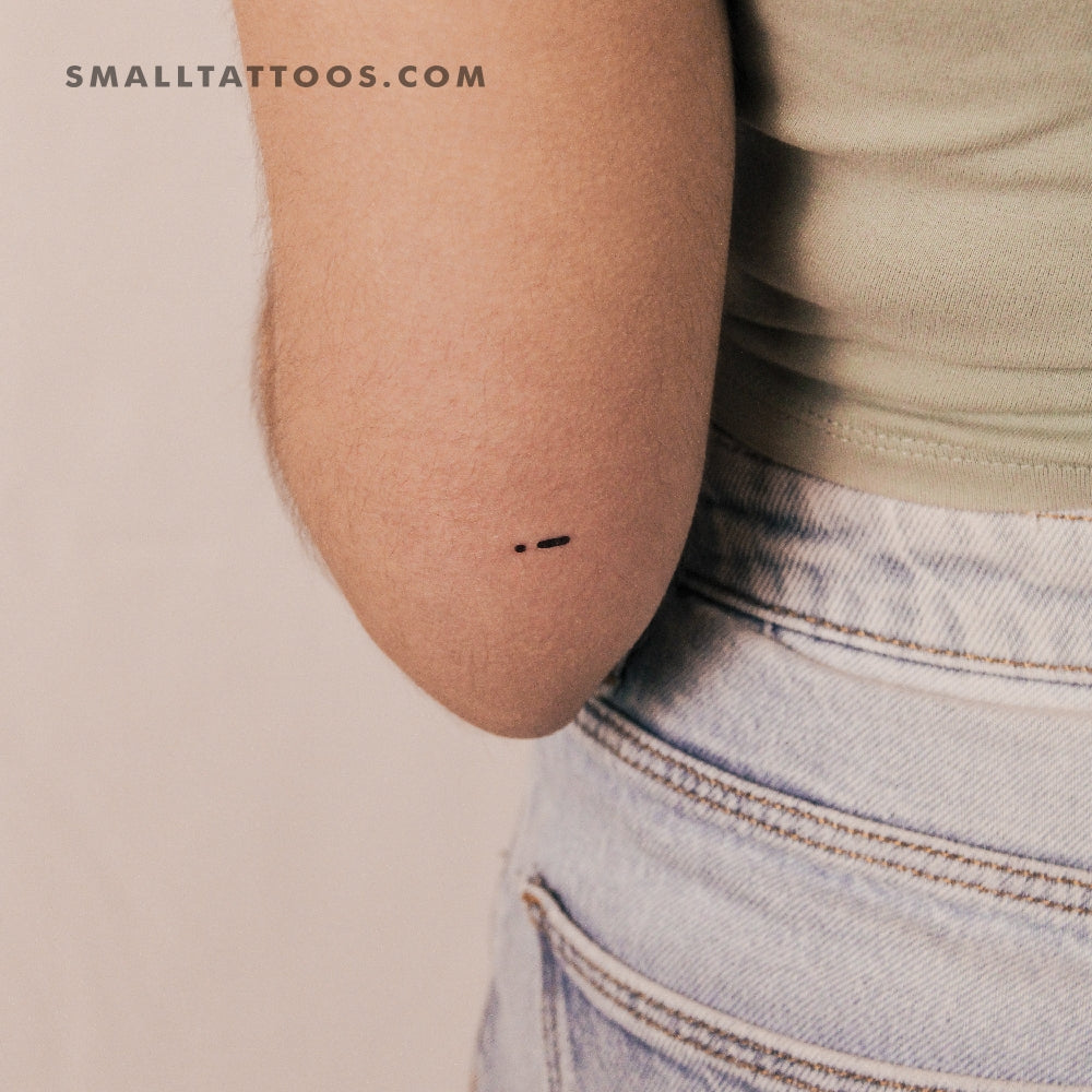 Morse Code A Temporary Tattoo (Set of 3)