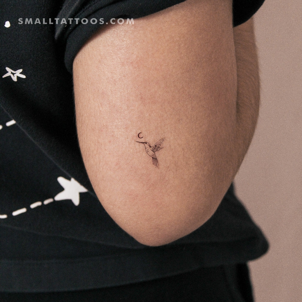 Hummingbird By Stefano Mazza Temporary Tattoo (Set of 3)