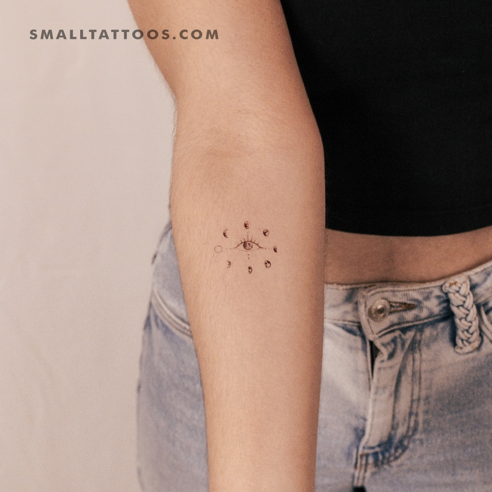 Moon Eye By Stefano Mazza Temporary Tattoo (Set of 3)