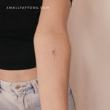 Moon Rose By Stefano Mazza Temporary Tattoo (Set of 3)