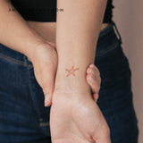 Red Sea Star Temporary Tattoo (Set of 3)