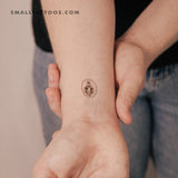 Virgin Mary Medal Temporary Tattoo (Set of 3)