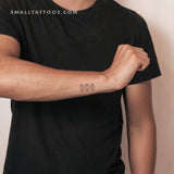 Three Wise Monkeys Temporary Tattoo (Set of 3)