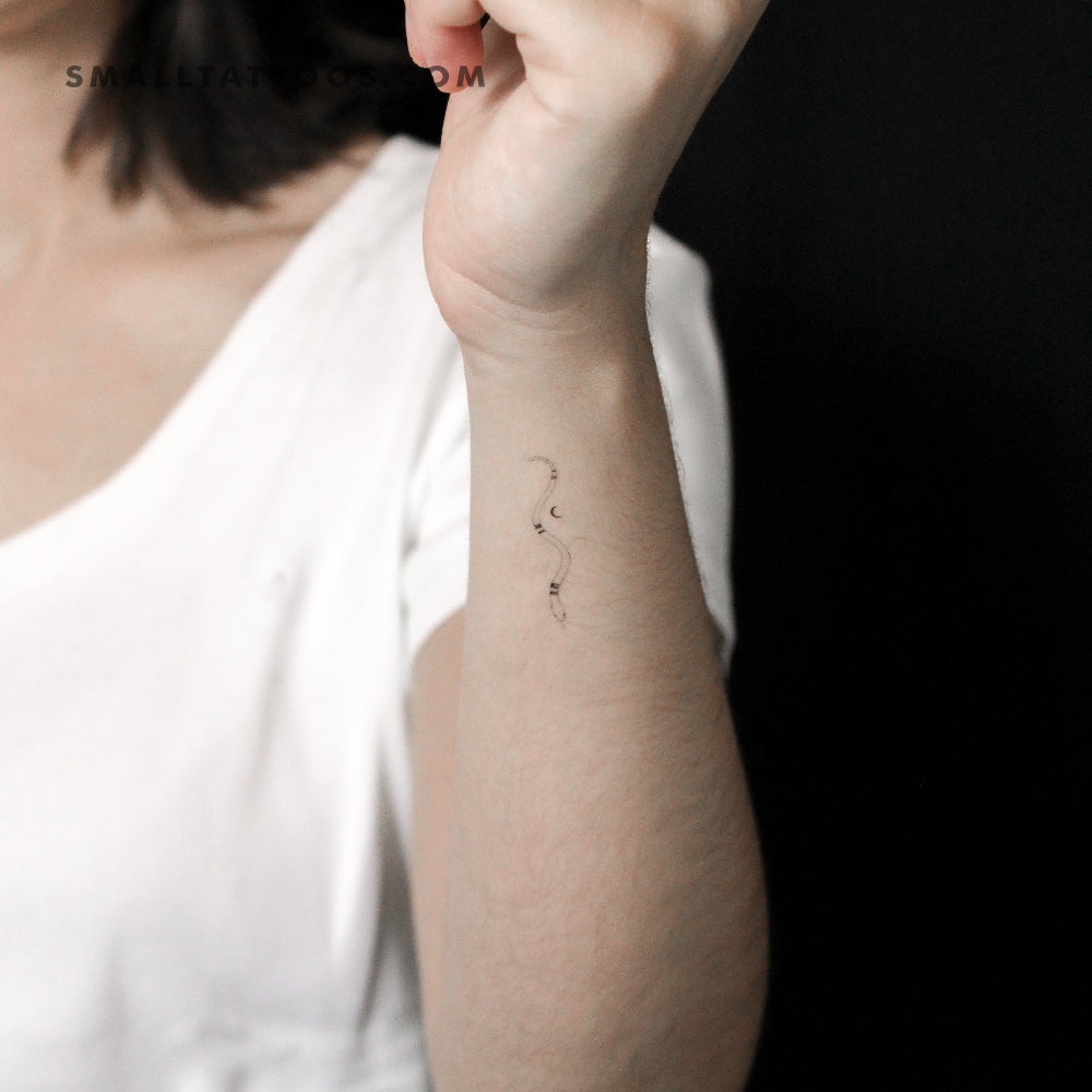 Snake By Stefano Mazza Temporary Tattoo (Set of 3)