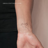 Lovely By Stefano Mazza Temporary Tattoo (Set of 3)