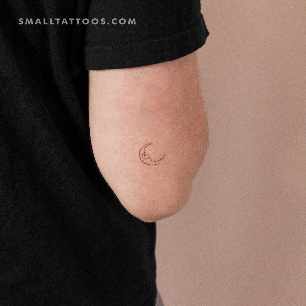 Crescent Moon By Stefano Mazza Temporary Tattoo (Set of 3)