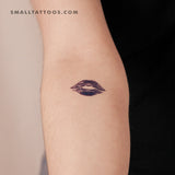 Blue Kiss Mark Temporary Tattoo (Set of 3)