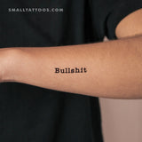 Bullshit Temporary Tattoo (Set of 3)