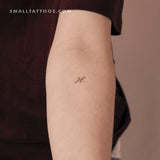 Tatuaje temporal de la letra H (juego de 3)