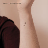 Tatuaje temporal de la letra I (juego de 3)