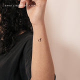 Little Letter S Script Temporary Tattoo (Set of 3)