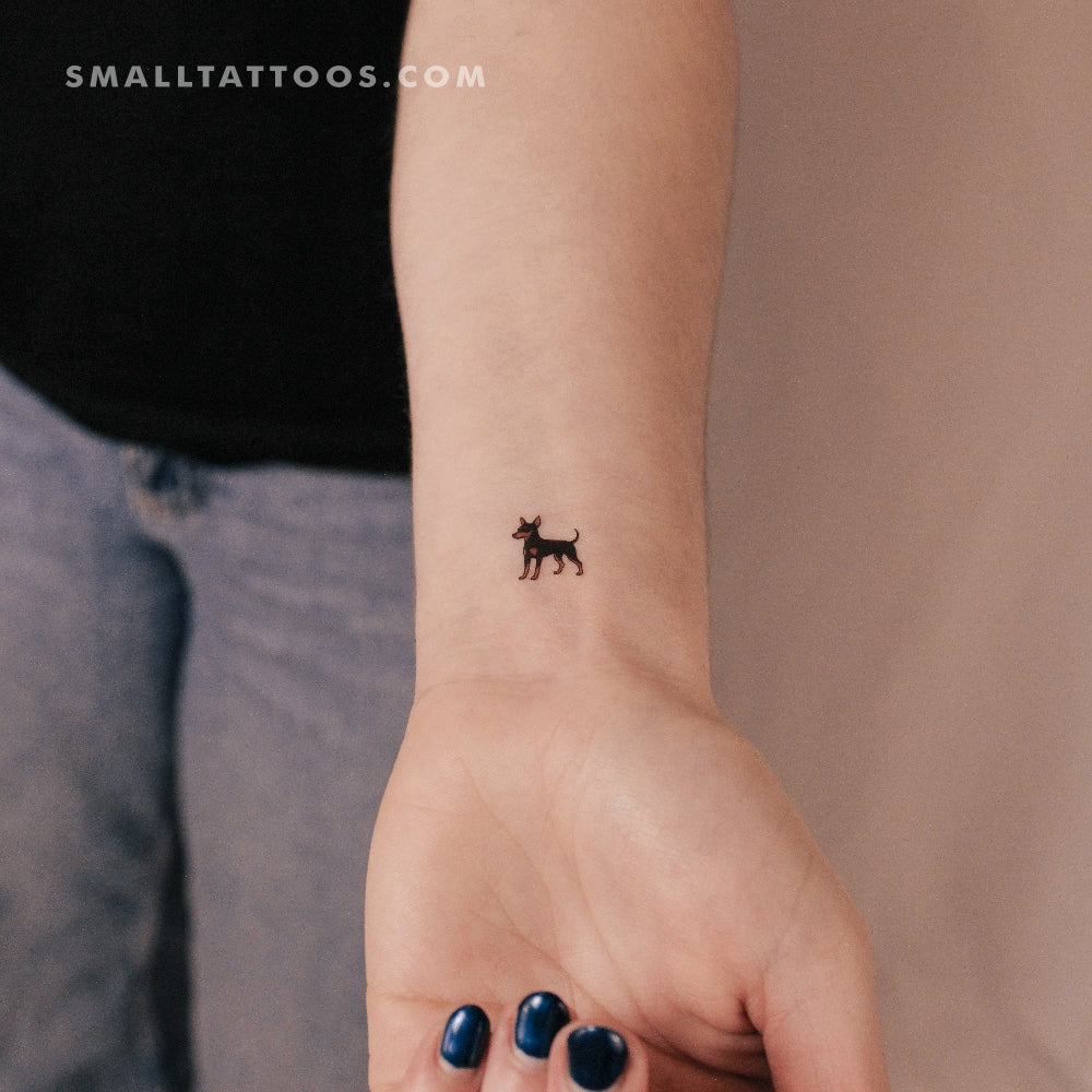 Tatuaje temporal de pinscher (juego de 3)
