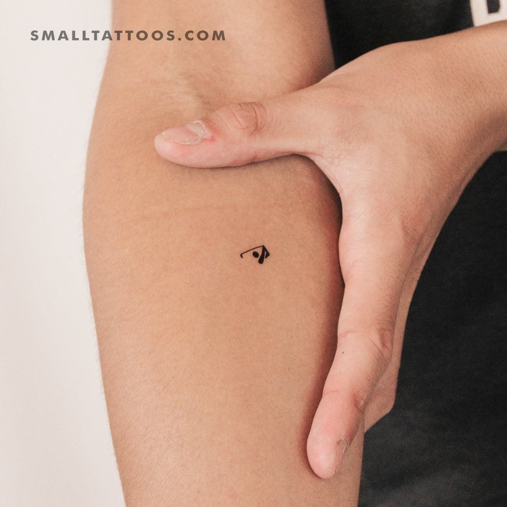 Golf Symbol Temporary Tattoo (Set of 3)