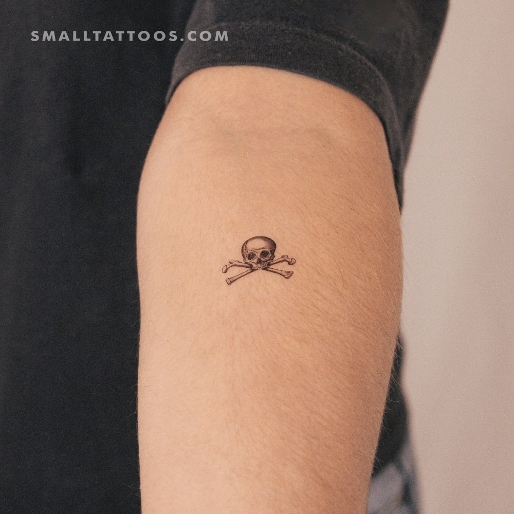 Skull & Bones Temporary Tattoo (Set of 3)