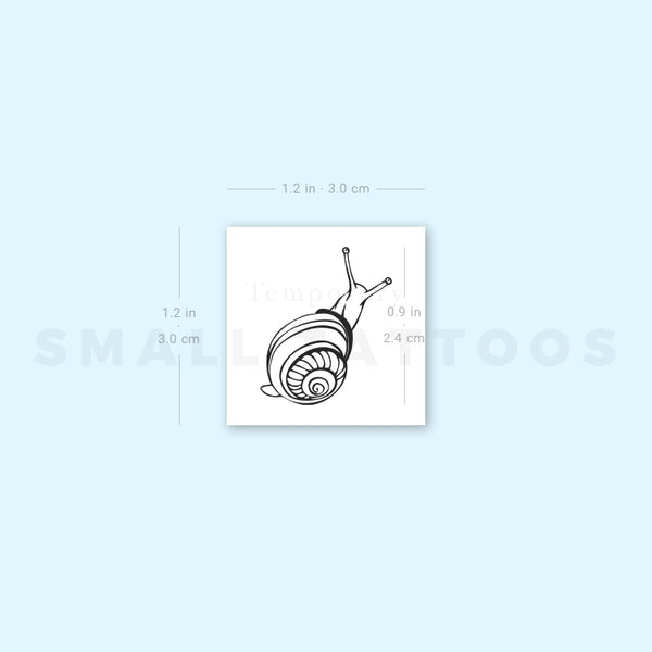 Snail Temporary Tattoo (Set of 3)