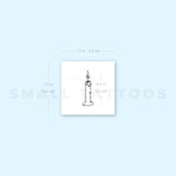 Small Candle Temporary Tattoo (Set of 3)