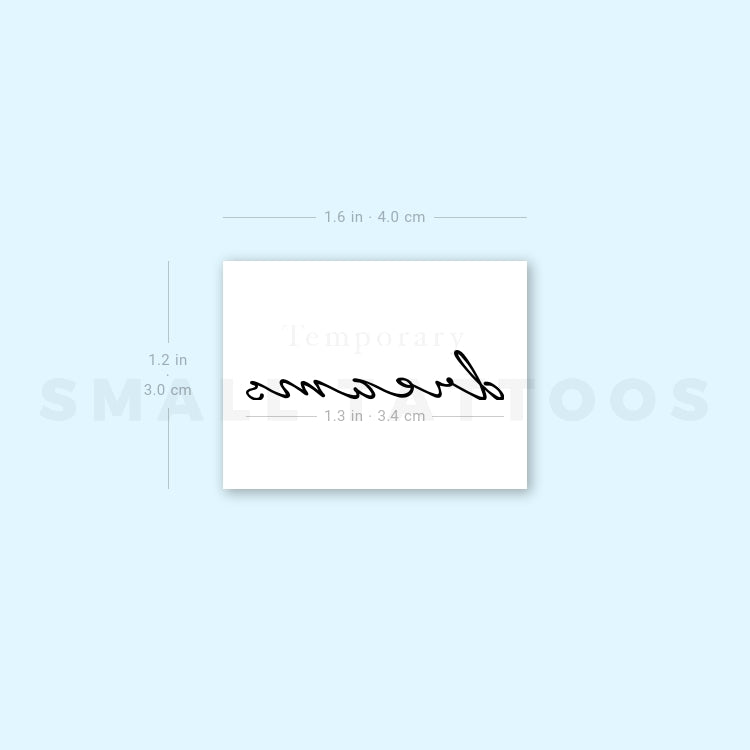 Dreams Temporary Tattoo (Set of 3)