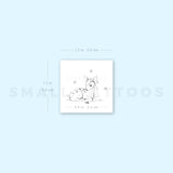 Little Fawn By Stefano Mazza Temporary Tattoo (Set of 3)