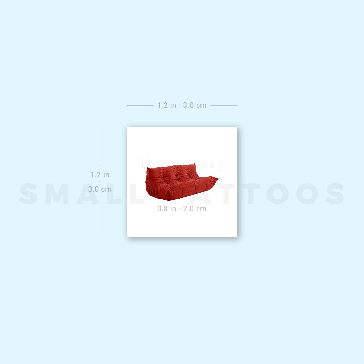 Togo Sofa Temporary Tattoo (Set of 3)