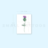 Thistle Temporary Tattoo (Set of 3)