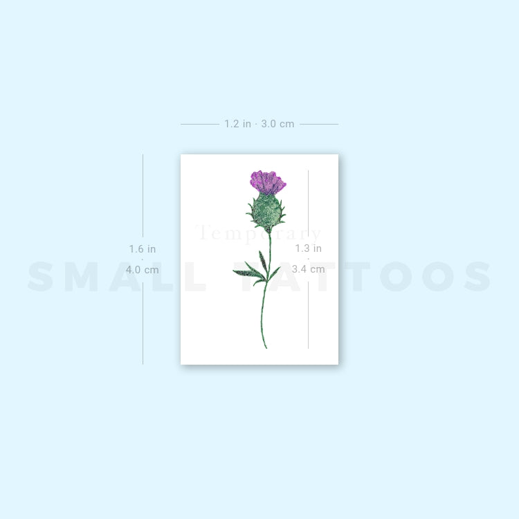 Thistle Temporary Tattoo (Set of 3)