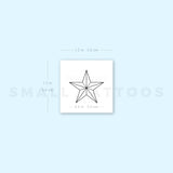 Texas State Star Temporary Tattoo (Set of 3)