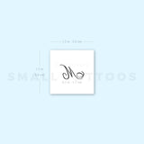Little M Script Temporary Tattoo (Set of 3)