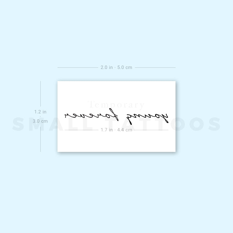 Young Forever Temporary Tattoo (Set of 3)