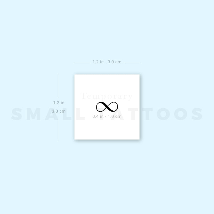 Little Infinity Symbol Temporary Tattoo (Set of 3)