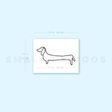 Dachshund Temporary Tattoo (Set of 3)