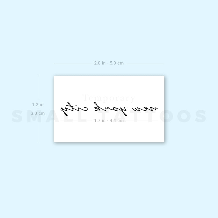New York City Temporary Tattoo (Set of 3)