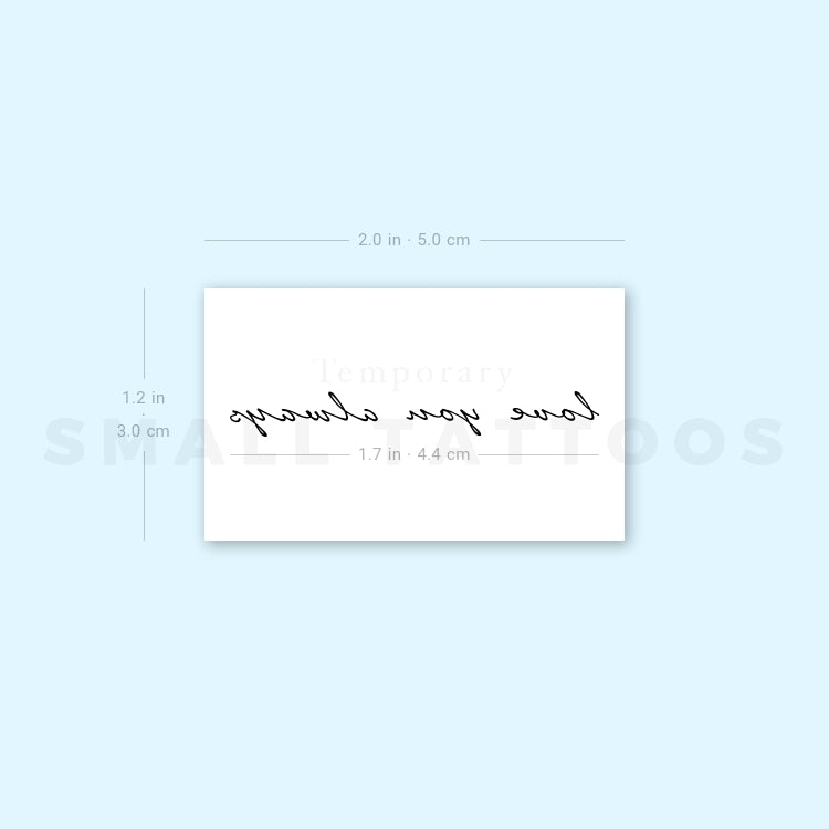 Love You Always Temporary Tattoo (Set of 3)
