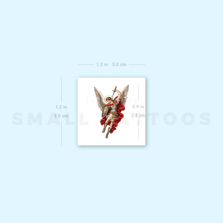 Archangel Michael Temporary Tattoo (Set of 3)