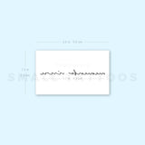 Small Memento Vivere Temporary Tattoo (Set of 3)