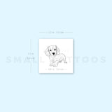 Wiener Puppy Temporary Tattoo (Set of 3)