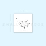 Fish By Stefano Mazza Temporary Tattoo (Set of 3)