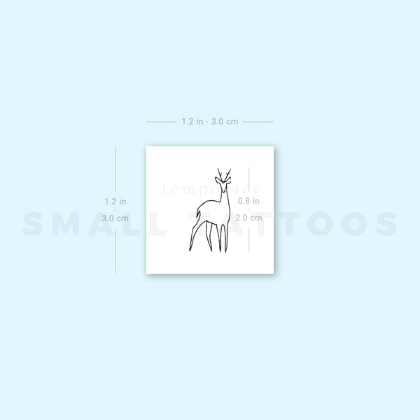 Deer Temporary Tattoo (Set of 3)