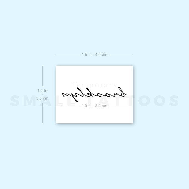 Brooklyn Temporary Tattoo (Set of 3)
