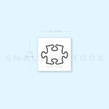 Puzzle Piece Temporary Tattoo (Set of 3)