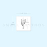 Saguaro Cactus Temporary Tattoo (Set of 3)