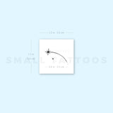 Tiny Shooting Star Temporary Tattoo (Set of 3)