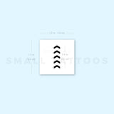 Small One Direction Five Arrows Tribute Temporary Tattoo (Set of 3)