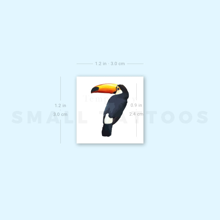 Toucan Temporary Tattoo (Set of 3)