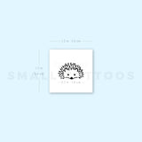 Hedgehog Face Temporary Tattoo (Set of 3)